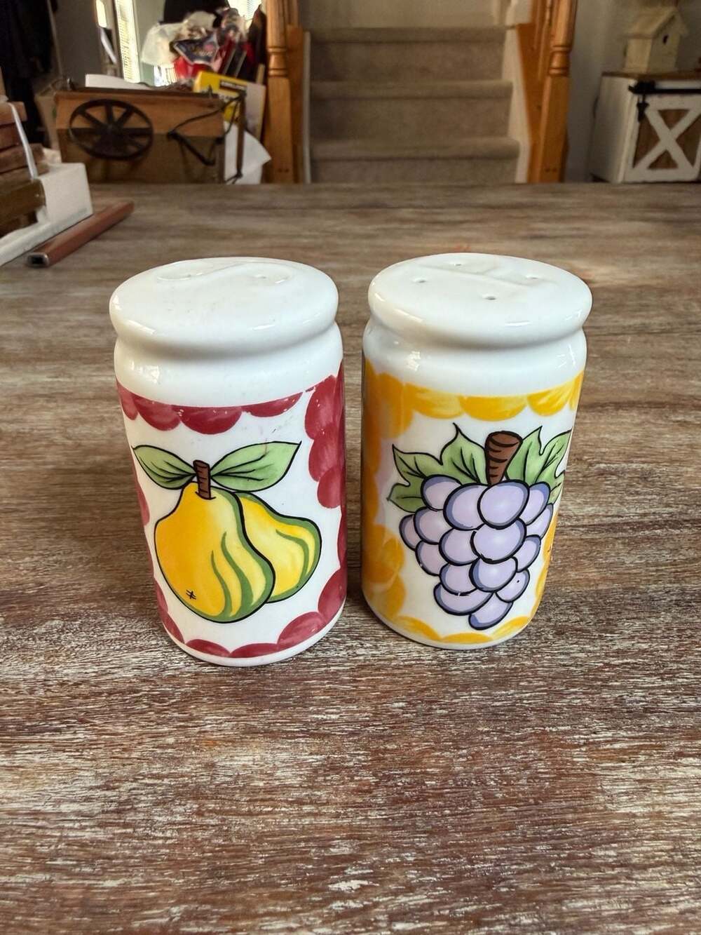 Italian Fruit Canister Set: Tabletops Unlimited Kitchen Storage - ,